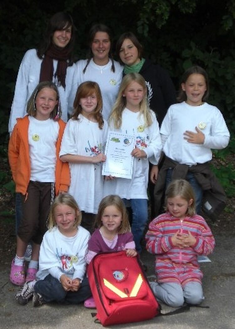zu sehen ist die Siegergruppe des Landesentscheid 2009